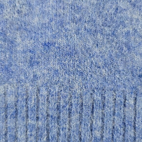Wilfred Free Alpaca Merino Wool Blend Blue Cowl Neck Mini Sweater Dress Tunic - Picture 5 of 8